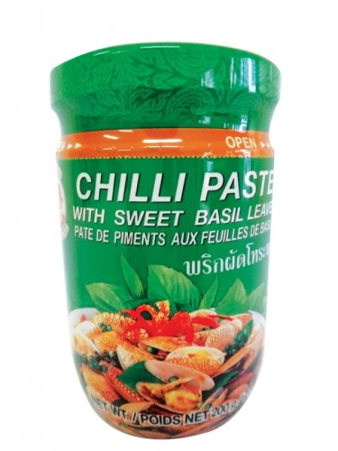 PATE DE PIMENT AUX FEUILLES DE BASILIC 