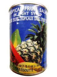 SALADE DE FRUITS TROPICAUX "COQ" 565G SALADE DE FRUITS TROPICAUX
