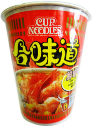 SOUPE AUX CREVETTES CUP NOODLES 