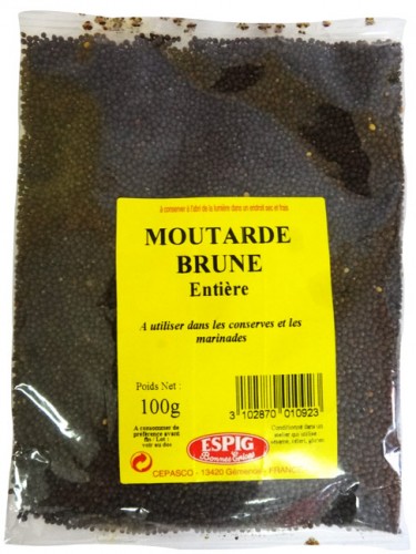 MOUTARDE BRUNE ENTIERE 