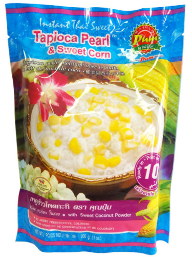 DESSERT INSTANTANE DE TAPIOCA ET MAIS A LA NOIX DE COCO 