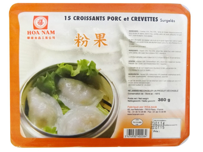 CROISSANTS AUX PORC ET CREVETTES 