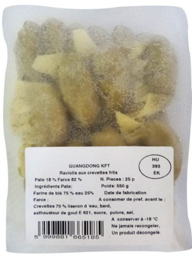 RAVIOLIS AUX CREVETTES FRITS 