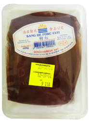 SANG DE PORC CUIT "SENGCHAREUN" 400G SANG DE PORC CUIT