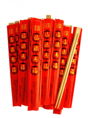 BAGUETTES BAMBOUS ROUGE JET A TABLE 100P