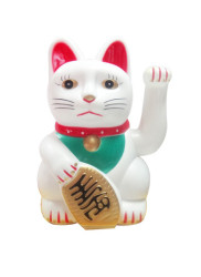 CHAT PORTE BONHEUR GRAND (BLANC)