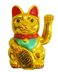 CHAT PORTE BONHEUR XL (OR)